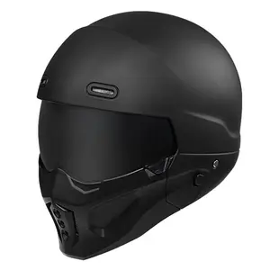 オートバイヘルメットとマスクを組み合わせた工場カスタムDOT承認ヴィンテージフルフェイス
