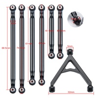 M008546AAB0C1 Kit de biellettes de suspension en aluminium CNC, rotules de bras oscillant, joints toriques, pièces de rechange pour mini-voitures RC Crawler tout-terrain 1/24