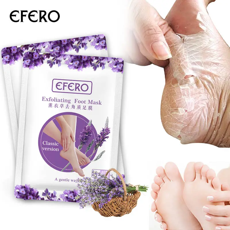 EFERO 1Pair Feet Mask Spa Socks For Pedicure Foot Cream For Heels Exfoliating Foot Mask Socks Mask For Legs Beauty Foot Care