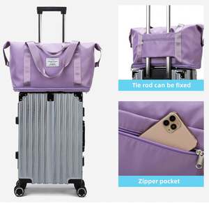 Bolsa de Deporte Impermeable Personalizada al por Mayor, Bolsa de Viaje Plegable de Gran Capacidad, Bolsa de Gimnasio de Yoga para Damas, Bolsa de Mano para Chicas - Product Image 4