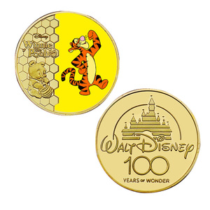 5 Monete d'Oro Commemorative dell'Orso <span class=keywords><strong>Winnie</strong></span> l'Orso, Placcate in Oro 24K, Regali <span class=keywords><strong>da</strong></span> Collezione - Product Image 3