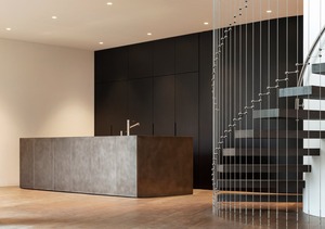 Armoires de cuisine <span class=keywords><strong>Gola</strong></span> personnalisées sans poignées, style européen, pour intérieurs résidentiels allemands haut de gamme - Product Image 3