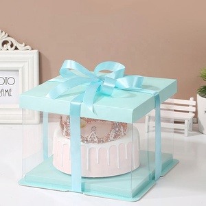 KinSun Hộp Bánh Lớn Cao Trong Suốt Cho Đám Cưới Hộp Bánh Được Chỉ Định Bán Sỉ Hộp Bánh Trong Suốt Chất Lượng Cao - Product Image 4