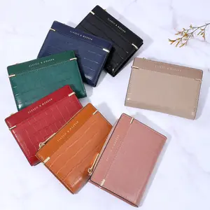 Wholesale High-quality Women's Wallet New Crocodile Leather Design Ladies Short Buckle Fold Small Purse Short Wallet