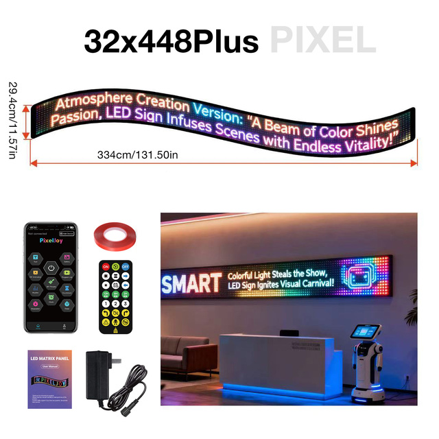 Daybetter Ultra-Flexible LED Matrix Panel: Programmable RGB Pixel Display for Car, Retail & Commercial Brilliance