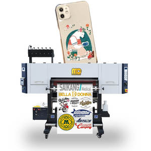Impresora Industrial UV Dtf de <span class=keywords><strong>60</strong></span> cm XP600, cabezal de impresión 2 en 1, impresora adhesiva Dtf UV con laminador para vidrio, Metal, madera, PVC - Product Image 3