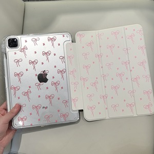 Funda Protectora para Tablet de TPU Transparente con Diseño de Patrón Personalizado Estilo Tri-Fold Ins para <span class=keywords><strong>iPad</strong></span> Pro 11 2024 2025 con Ranura para Lápiz - Product Image 1