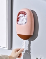 Boîte de rangement murale sans perçage pour sacs alimentaires, distributeur de film alimentaire, organisateur de cuisine et de salle de bain