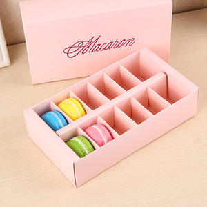 Bán buôn tùy chỉnh thiết kế in logo Macarons hộp với chèn có thể gập lại bánh cookie Bánh Mì Bánh Ngọt Bánh rán Macaron bao bì hộp - Product Image 5