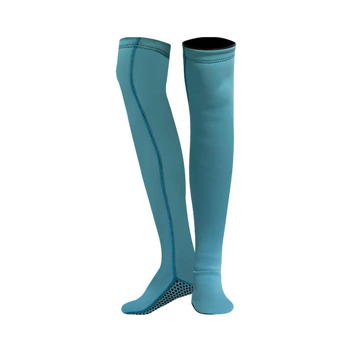 热卖女性水上运动冲浪游泳赤脚长袜过膝氯丁橡胶潜水袜