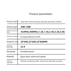 <span class=keywords><strong>AGD</strong></span> Venta de fábrica Antena de fibra de vidrio omnidireccional de alta ganancia Multibanda 2,4G 5,8g Módulo amplificador Producto de protección de seguridad - Product Image 4
