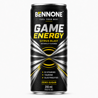 Boisson Énergisante Marque Blanche 250ml en Canette, Taurine, Vitamine B, Boisson Gazeuse, Faible MOQ, Boissons Sportives en Gros