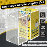 Boîte de protection One Piece Booster Box en acrylique personnalisée, 5 mm, transparente, anti-UV, anti-poussière, pour collection TCG ETB SPC UPC