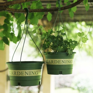 Venta caliente Garden Bunting <span class=keywords><strong>Aureum</strong></span> 6,5 8 10 pulgadas Maceta redonda de plástico para colgar galones - Product Image 5