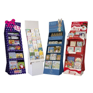 Expositor de Suelo Plegable de Cartón para Libros, Revistas y Productos POP - Product Image 1