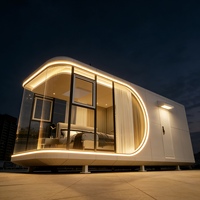 Maisons conteneurs de luxe |   Cabine Capsule Spatiale Moderne Haut de Gamme Étanche à Énergie Solaire pour Complexes Hôteliers, Bureaux et Centres Commerciaux