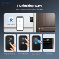Cajas de Seguridad con Cerradura Inteligente TTlock, Impermeables IP65, sin Llave, Modelo K5F, con Lector de Huellas Dactilares, Código y Chip, para Airbnb y Hoteles