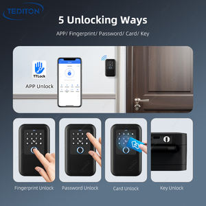 Cajas DE SEGURIDAD TTlock sin llave a prueba de agua IP65 K5F Smart Key Box con aplicación Lector de chips de código de huellas dactilares para hoteles <span class=keywords><strong>Airbnb</strong></span> - Product Image 3