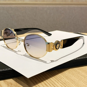 Oval <b>Small</b> <b>Frame</b> Metal <b>Sunglasses</b> For Women UV400 Fashion Style Streetwear - Product Image 4