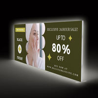 Cadre de boîte lumineuse LED en tissu tendu SEG double face sans cadre, sans outil, avec logo personnalisé pour la publicité