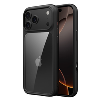 Pour 17 Pro Max Étui de protection intégral 2 en 1 avec coussin d'air antichoc anti-rayures en TPU + acrylique Design paysage urbain