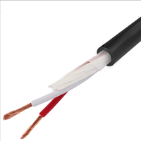 Câble de microphone et haut-parleur professionnel en cuivre OFC 2x2,0 mm² 15AWG, paire torsadée, connecteur Speakon, gaine PVC, rouleau de 100 m, vente en gros