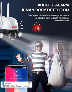 Camera WIFI V380 Camera Cctv Ngoài Trời Hai Chiều Âm Thanh 3MP/5MP Đèn Pha Camera PTZ Tự Động Phát Hiện Chuyển Động AI - Product Image 6