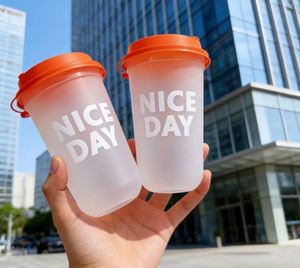 Nuevos Vasos Desechables de Plástico en Forma de U de 90 mm de Diámetro, Vaso de PP para Bebidas Frías y Calientes, Tazón para Snacks, para Té de Burbujas y Té con Leche - Product Image 1