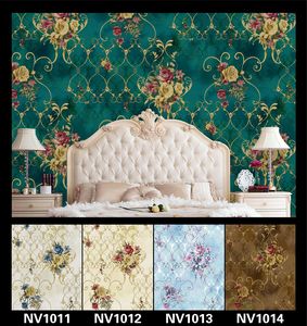 Decorazione per carta da parati damascata vinyle per rivestimento murale in carta da parati in PVC per la casa e l'hotel - Product Image 2