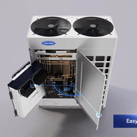 Système VRF Carrier, climatiseur central commercial multi-split, R410A, pompe à chaleur multi-VRV à inversion DC, unité extérieure