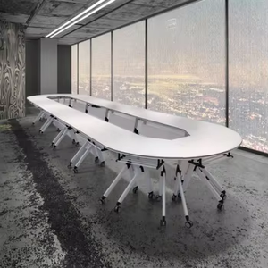 ห้องประชุมสำนักงานแบบทันสมัยโต๊ะพับได้ทนทานสำหรับการฝึกอบรม - Product Image 5