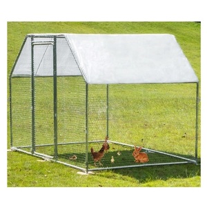 Cages à volailles portables de haute qualité, très vendues, pour lapins, canards, poulets de chair, cages commerciales avec toit en forme de spire/plat - Product Image 4