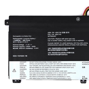 แบตเตอรี่แล็ปท็อป45N1743 45N1742 3900mAh 44Wh 11.4V สำหรับ <span class=keywords><strong>ThinkPad</strong></span> T550 <span class=keywords><strong>T560</strong></span> W550 20E2001CUS W550S <span class=keywords><strong>Lenovo</strong></span> - Product Image 4