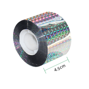 4.5cm * 80m Laser argento deterrente per uccelli nastro efficace eco-friendly usa e getta per animali domestici repellente per piccioni da giardino - Product Image 2