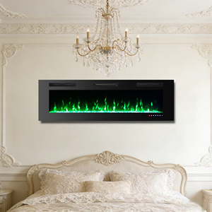 Cheminée électrique moderne à LED avec 13 couleurs de flamme modifiables, 40, 50, 60, <span class=keywords><strong>70</strong></span> pouces, pour salon - Product Image 1