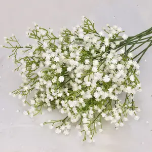 진짜 터치 아기의 호흡 꽃 가짜 실리콘 식물 인공 Gypsophila 웨딩 홈 호텔 파티 장식