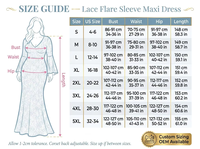 Robe longue évasée à manches longues en dentelle et perles, coupe trapèze, longueur cheville, pour femme, idéale pour les fêtes et bals de promo, grandes tailles (4XL-5XL), automne, antistatique et respirante