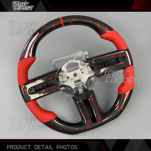 Volant personnalisé en fibre de carbone pour <span class=keywords><strong>Ford</strong></span> <span class=keywords><strong>Mustang</strong></span> S197 modèles 2005-2014 <span class=keywords><strong>GT</strong></span> 500 500KR Shelby Super Snake – Amélioration de l'intérieur de la voiture - Product Image 3