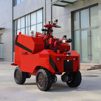 Robot de lutte contre les incendies TIGER-10, canon à eau/mousse 120L/s, compatible diesel, chenilles, télécommande 1000m pour la lutte contre les incendies et les secours