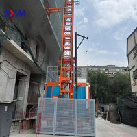 Monte-charge à double cage pour passagers GJJ SC200/200 pour la construction