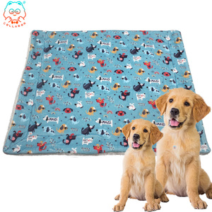 COLLABOR Impresión Perro Manta Sofá Venta al por mayor Suave Ponderado Doble Cara Perro Manta Grande Transpirable Perro Cama Con Manta - Product Image 4