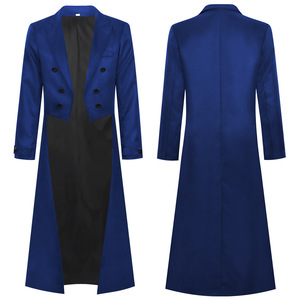 מעיל סטימפאנק רטרו לגברים בסגנון גותי ויקטוריאני, מעיל טוקסידו, תחפושת קוספליי מימי הביניים להופעות במה - Product Image 3