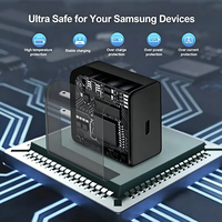 Chargeur rapide 25W QC3.0 avec prises US/EU/UK Type-C pour montre connectée, écouteurs, certifié CE, multiples protections intelligentes, protection de la batterie