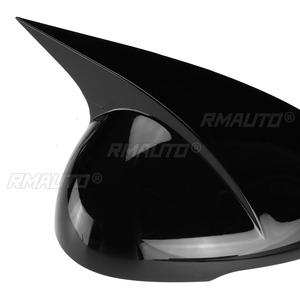 For KIA K5 Optima 2020 2021 2022 Car Parts Body Side <b>Door</b> Rearview <b>Mirror</b> Cover Sticker Trim ABS Carbon Fiber Style Black - Product Image 6