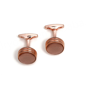 Mancuernillas Elegantes y Sencillas de Color Rosa para Camisa de Hombre, Joyería Masculina, Mancuernillas de Aleación - Product Image 3