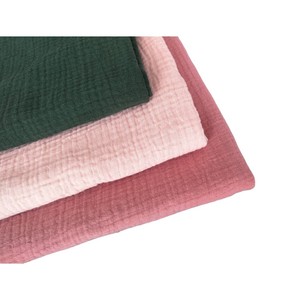Tissu Mousseline Froissée Double Couche en <span class=keywords><strong>Coton</strong></span> Biologique Peigné 40*40 108*84 120GSM pour Doublure <span class=keywords><strong>de</strong></span> Vêtements <span class=keywords><strong>de</strong></span> Bébé et Chemises - Vente Chaude - Product Image 6