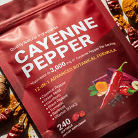 Gélules de piment doux pour adultes sous marque privée OEM, fabriquées à partir de matières premières végétales sélectionnées, avec service de formule et d'emballage personnalisés