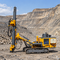 Foreuse de surface portative sur chenilles pour trous de mine, machine de forage DTH pour l'exploitation minière et le dynamitage des roches