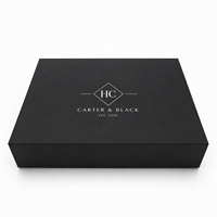 Boîte d'emballage rigide pliable élégante avec fermeture magnétique, boîte cadeau de luxe personnalisée avec logo pour la mode