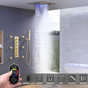 Матовая черная термостатическая Душевая система 35,5x12 дюймов - Product Image 3
